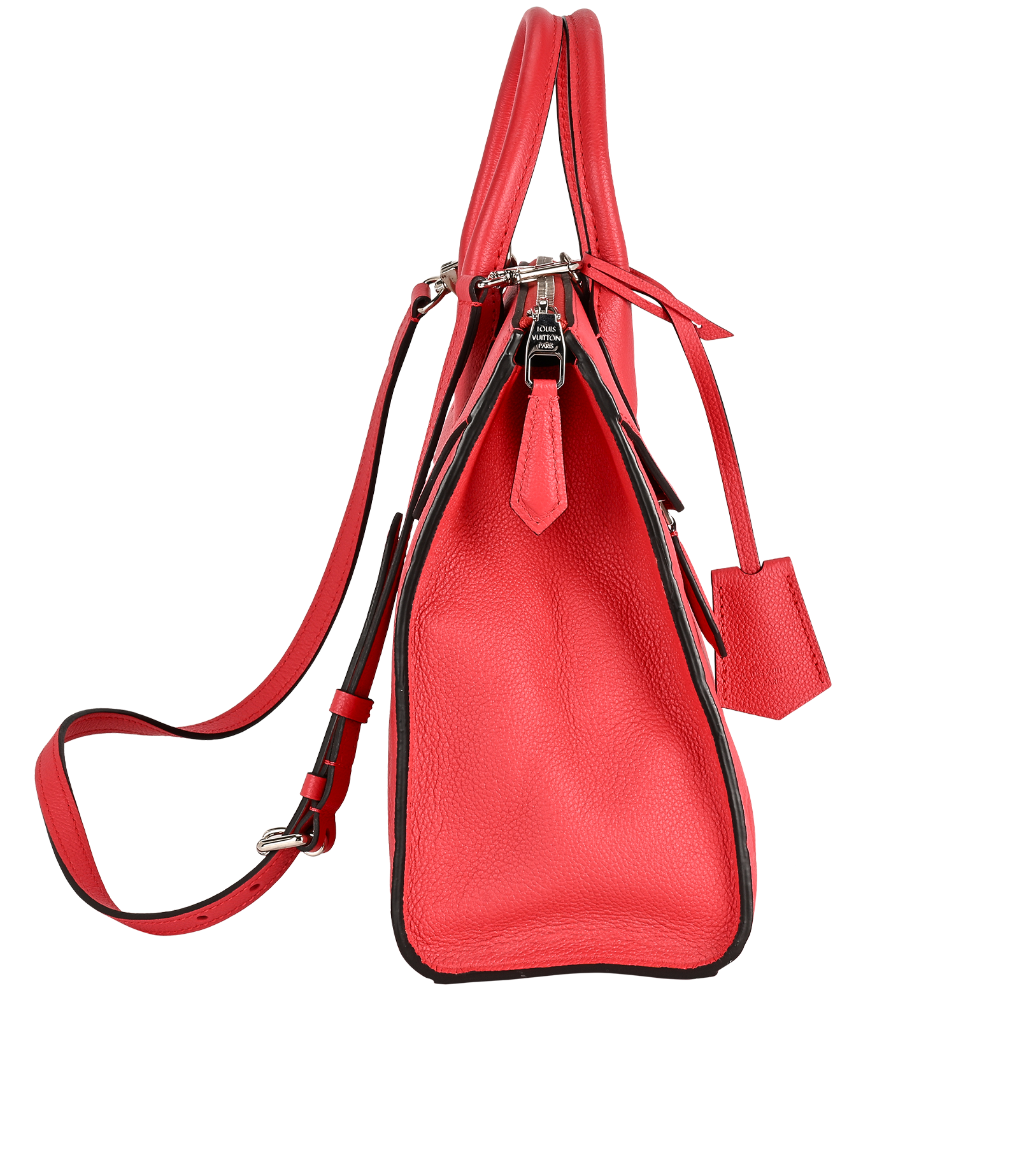 Pont Neuf MM, &pound;1,100, Handbags, Red, Leather, Side view